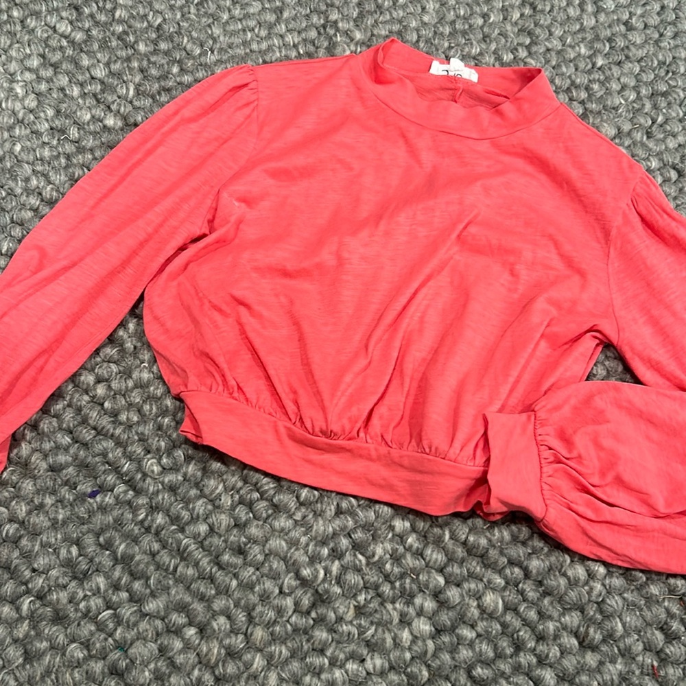 Peyton‎ Valley Salmon Mockneck Long Sleeve Size Small